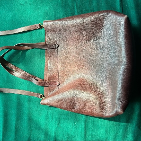 Madewell Rich Brown Leather Tote - Picture 12 of 12